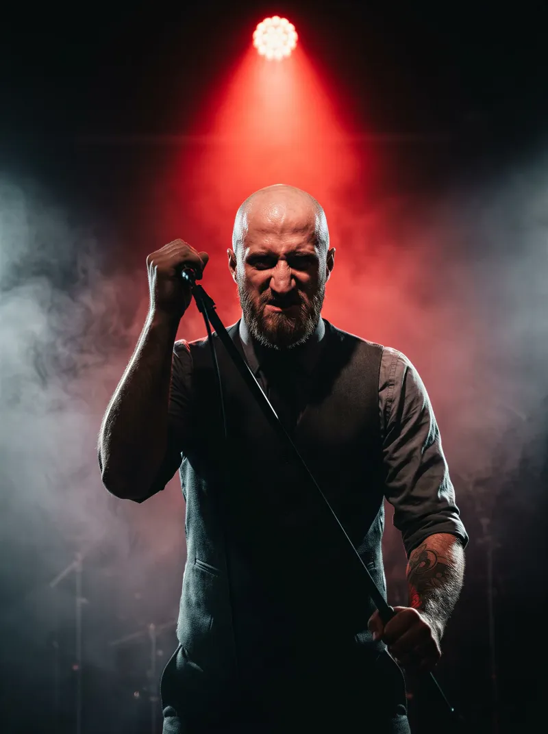 Chris Breetzi performing on stage